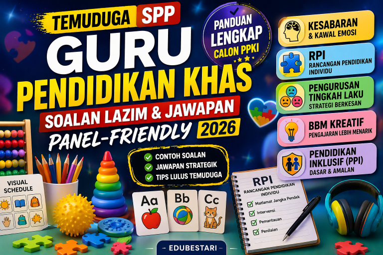 Contoh Soalan Temuduga SPP Guru Pendidikan Khas (PPKI) 2026: Panduan Lengkap + Jawapan Panel-Friendly