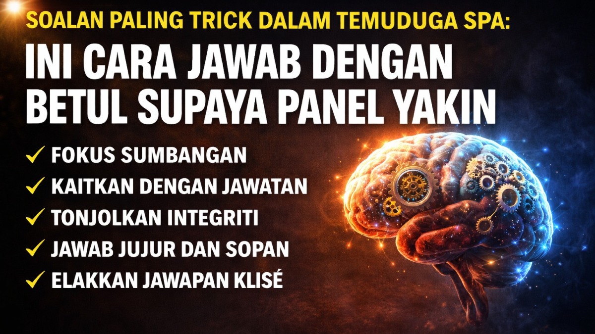 Soalan Paling Trick Dalam Temuduga SPA: Ini Cara Jawab Dengan Betul Supaya Panel Yakin